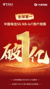 5G NB-IoT用户规模破1亿 中国电信聚合产业生态释放5G物联新